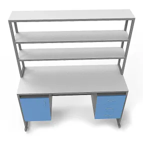 стол лабораторный с керамикой слк 21.016 (белый)