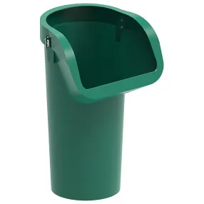 секция мусоросброса приемная зеленая, с цепями