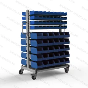 стеллаж мобильный №206 (1415х950х610)