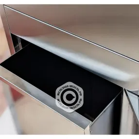 бак тумбы-урны для фудкорта тдфр 750х360х525 «retail», нерж. сталь