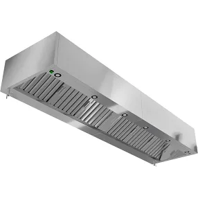 зонт вытяжной пристенный звпкп-07/10 с подсветкой