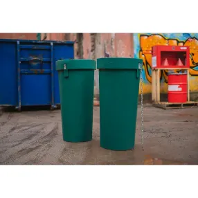 секция мусоросброса приемная (усиленная) зеленая, с цепями