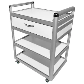 столик лабораторный подкатной med 14.002al (белый)