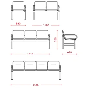 многоместная секция троя 2п (модель см 105/1un)