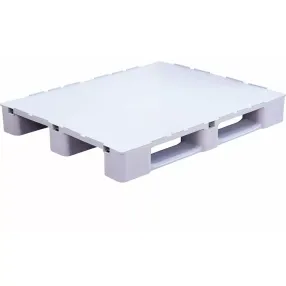 паллет п/э 1200x1000х155 сплошной, на 3-х полозьях цв. серый