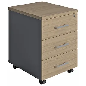 тумба выкатная npw-406 l3 вяз натуральный/антрацит