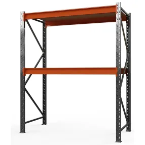 стеллаж оптима 2000х2500х600 (2 яруса, настил фанера)