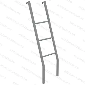 кровать двухъярусная «п-образная 2» к64212с спинка d32х32, ложе 1900х800, зак., сетка 100х60, 2 пер.