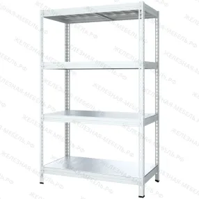 стеллаж титан мс-т 2500х1550х785 (4 яруса, настил оцинк. металл)