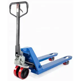 тележка гидравлическая 2500 кг 800x450 мм tor rhp узковильная (полиуретановые колёса)