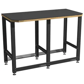 верстак standart с металлической столешницей и траверсами для хранения колёс