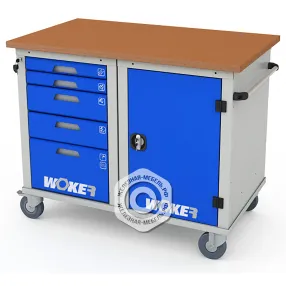 верстак мобильный двухтумбовый woker pro 2501.1200