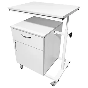 тумба медицинская md тм 13.04 с поворотным столиком (белый)