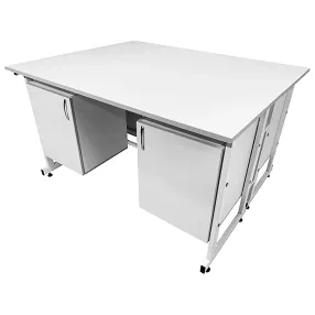 стол лабораторный островной сло 22.004 (белый)