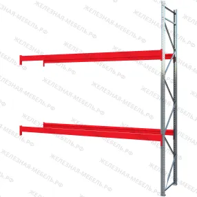 дополнительная секция стеллаж грузовой стсм 4000х3600х1000 (2 яруса)