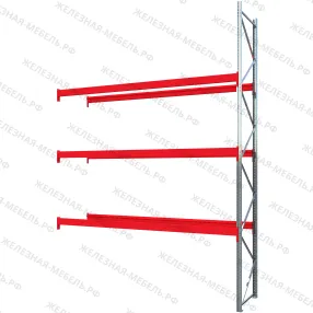 дополнительная секция стеллаж грузовой стсм 5500х3600х1000 (3 яруса)