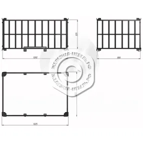каркасное ограждение для поддона опк-500