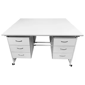 стол лабораторный островной сло 22.005 (белый)