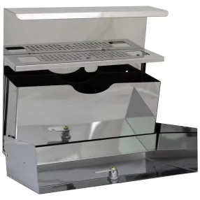 пепельница уличная настенная из нержавеющей стали klesto st 300