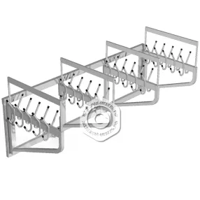 вешалка гардеробная настенная вгн (каркас светло-серый)