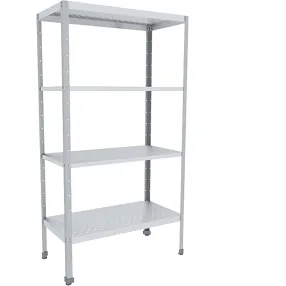 стеллаж эконом скк-9/4 эцк-п 1850х900х400 (полки нерж. каркас оцинк.) перфорация