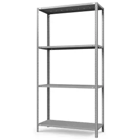 стеллаж металлический тс лайт 2200х700х800 (4 перфорированные полки)