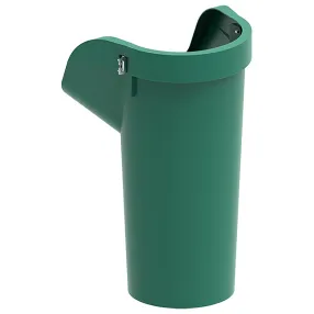 секция мусоросброса приемная зеленая, с цепями