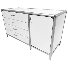 стол-тумба лабораторная med 12.020al (белый)