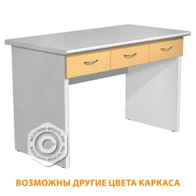 стол рабочий металлический (столешница сталь) слм-3.1