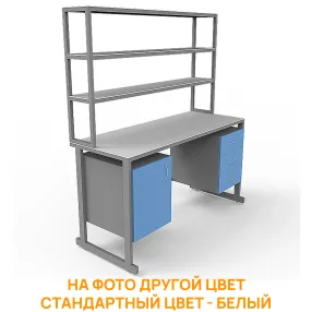 стол лабораторный с керамикой слк 21.016 (белый)