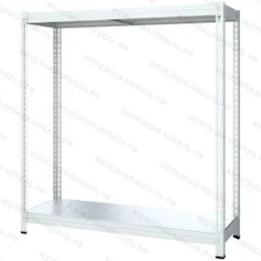 стеллаж титан мс-т 2000х1855х635 (2 яруса, настил оцинк. металл)