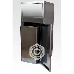 бак тумбы-урны для фудкорта тдфр 750х360х525 «retail», нерж. сталь