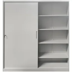 шкаф-купе металлический архивный односекционный с 4мя полками grette 2000x1500x450, артикул jf-sd02