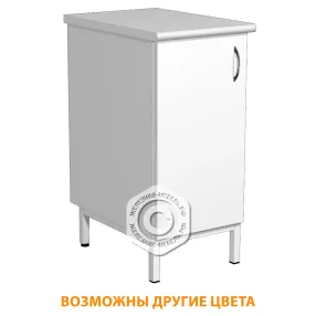 тумба стационарная тс-1 (400х600х750) (постформинг белый, лдсп белый, каркас белый)