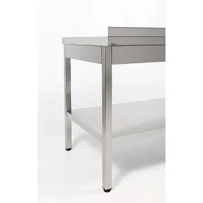 стол производственный с бортом со сплошной полкой сп-13/6-бп