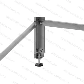 ванна моечная вмсн 630/2 «norma ral», 2 м/о 530х530х350 (полка с отв., борт; ножка угл.)