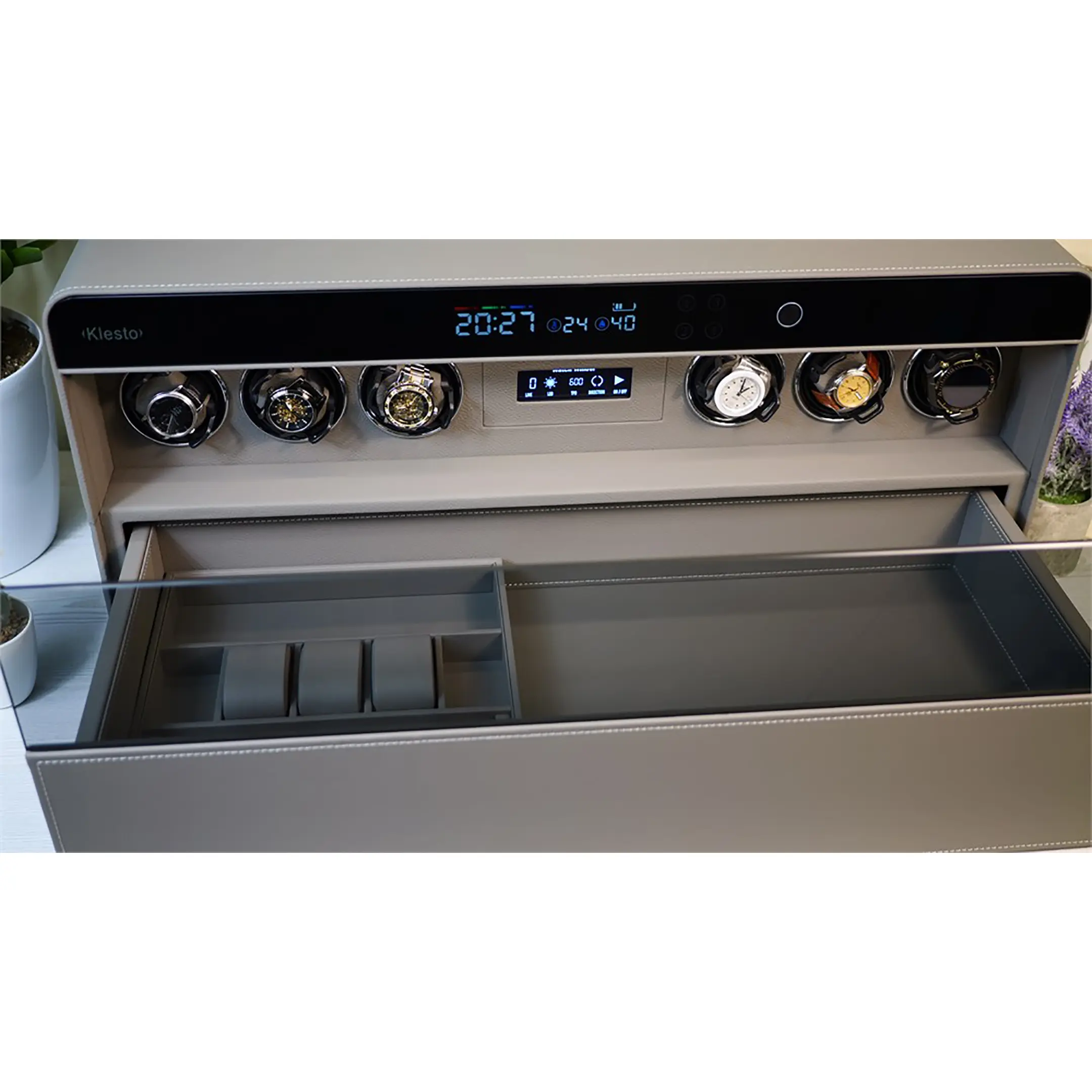 Сейф мебельный Klesto Smart JSM6 дымчатый серый