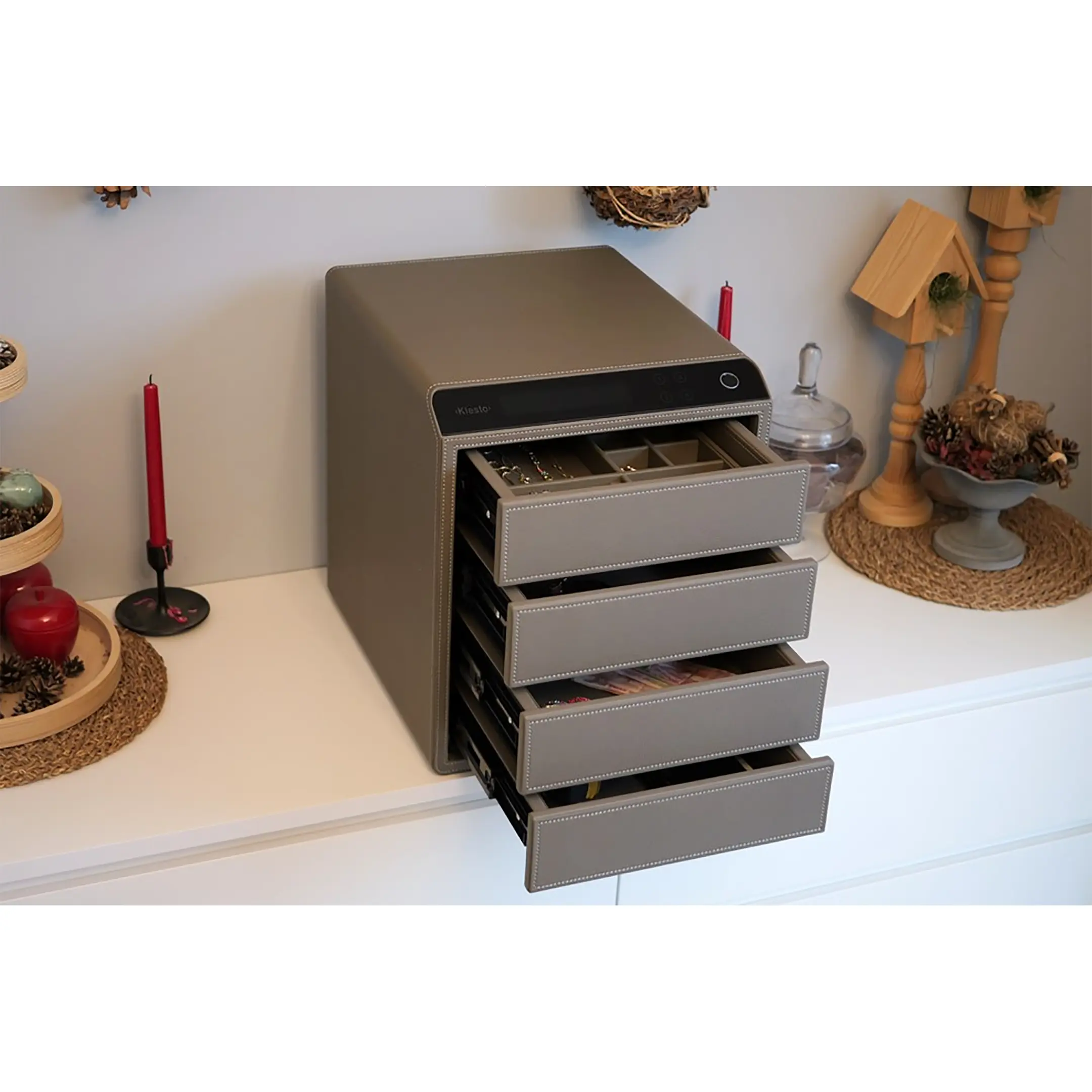 Сейф мебельный Klesto Smart JS4 дымчатый серый