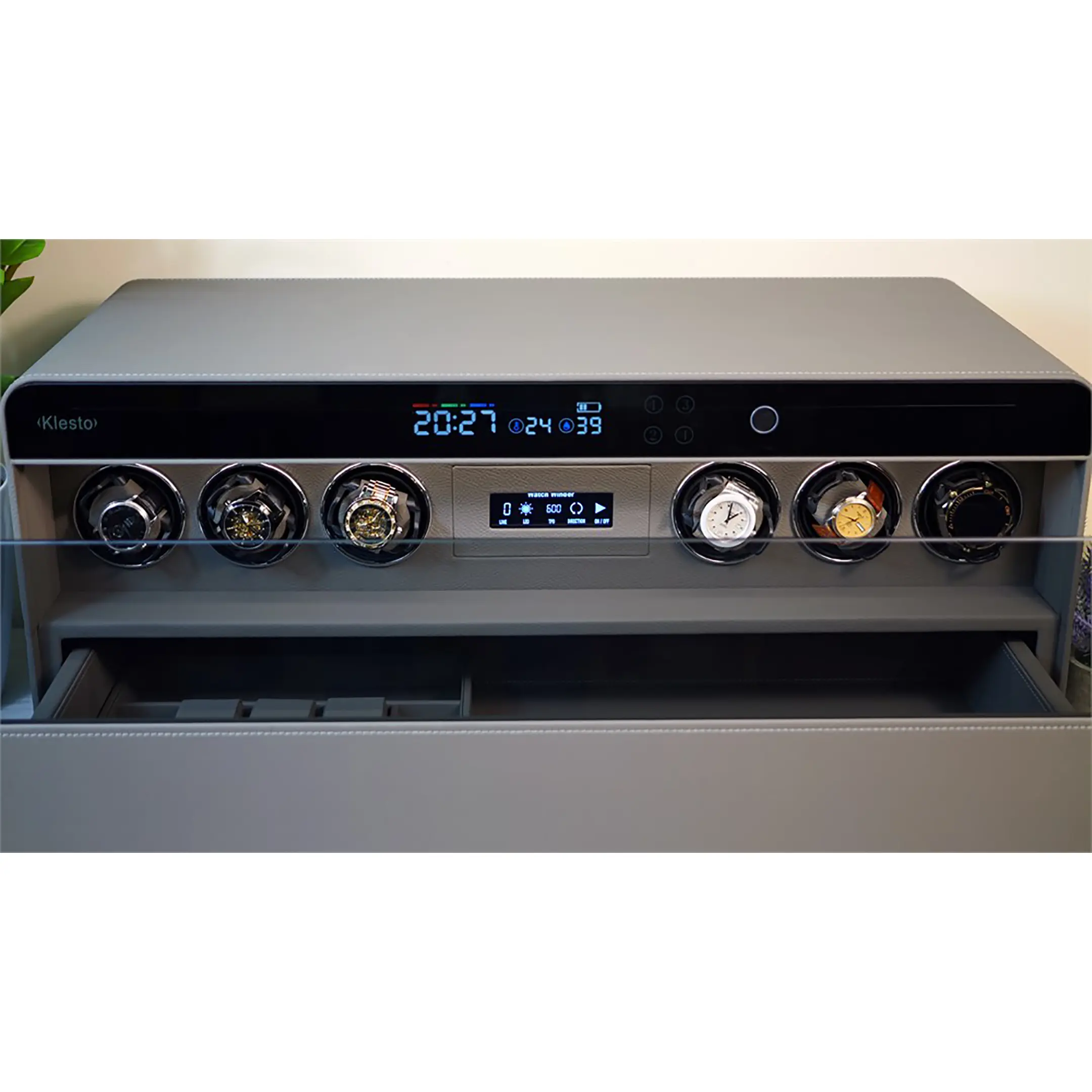 сейф мебельный klesto smart jsm6 дымчатый серый